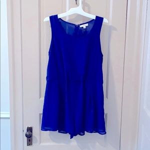 Blue Sheer Romper